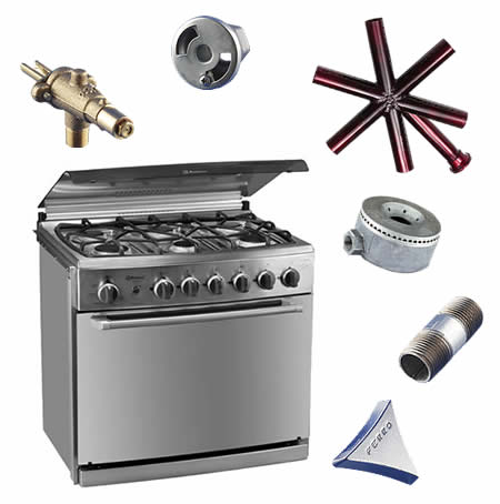 Refacciones para estufas y electrodomésticos